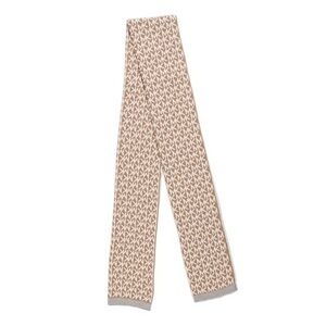Michael Kors Beige Printed Scarf